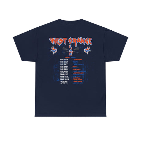 West Orange lacrosse varsity schedule shirt