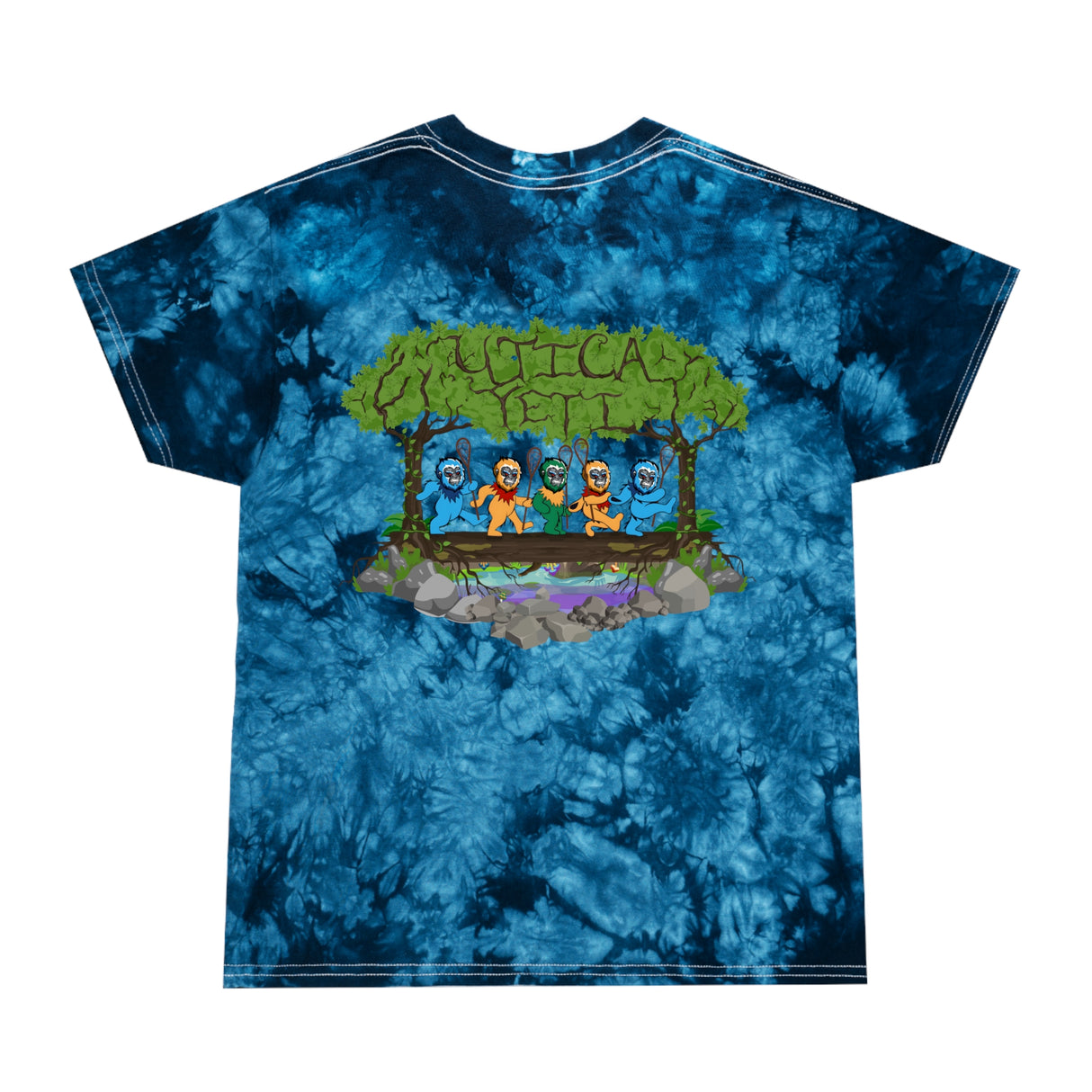 Grateful Yeti Blue Tie-Dye Tee