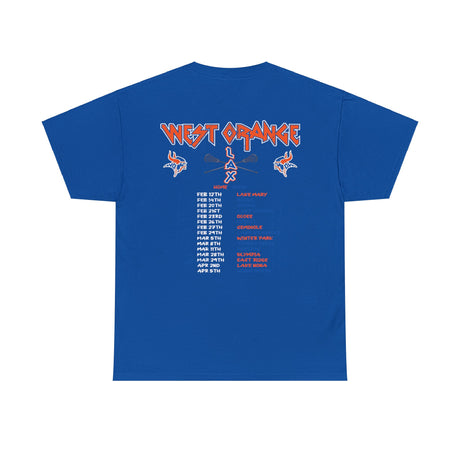 West Orange lacrosse varsity schedule shirt