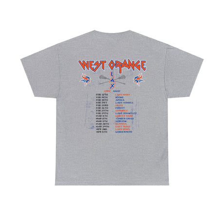 West Orange lacrosse varsity schedule shirt