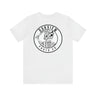 Bang city cotton shirt with sponsors logo on back (White)