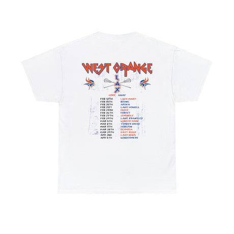 West Orange lacrosse varsity schedule shirt