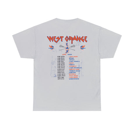 West Orange lacrosse varsity schedule shirt