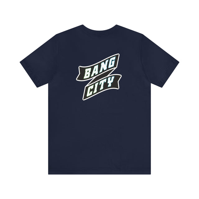 Bang city cotton shirt with sponsors logo (Bang city colors)
