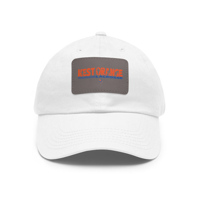 West Orange Lacrosse Dad Hat with Leather Patch (Rectangle)