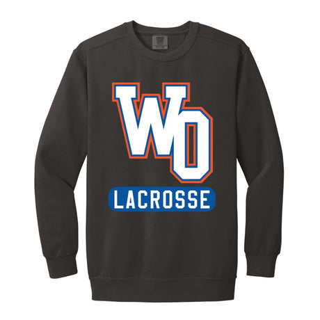 West orange Garment-Dyed Adult Crewneck Sweatshirt