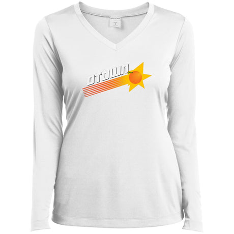 Otown Apprentice Ladies’ Long Sleeve Performance V-Neck Tee