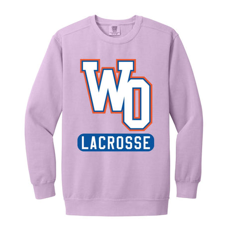 West orange Garment-Dyed Adult Crewneck Sweatshirt