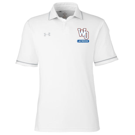 West orange Under Armour Mens Tipped Team Polo