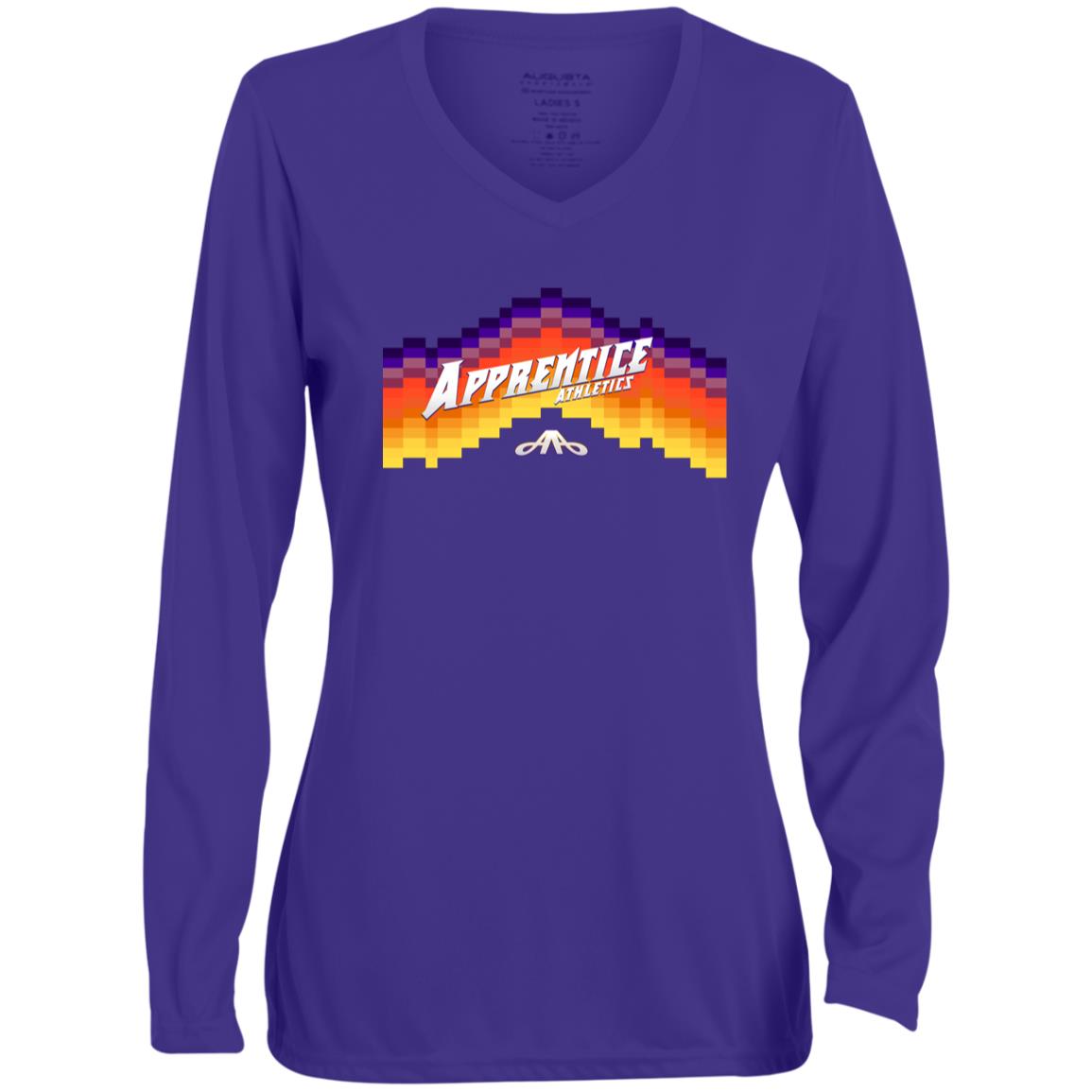 Apprentice Ladies' Moisture-Wicking Long Sleeve V-Neck Tee