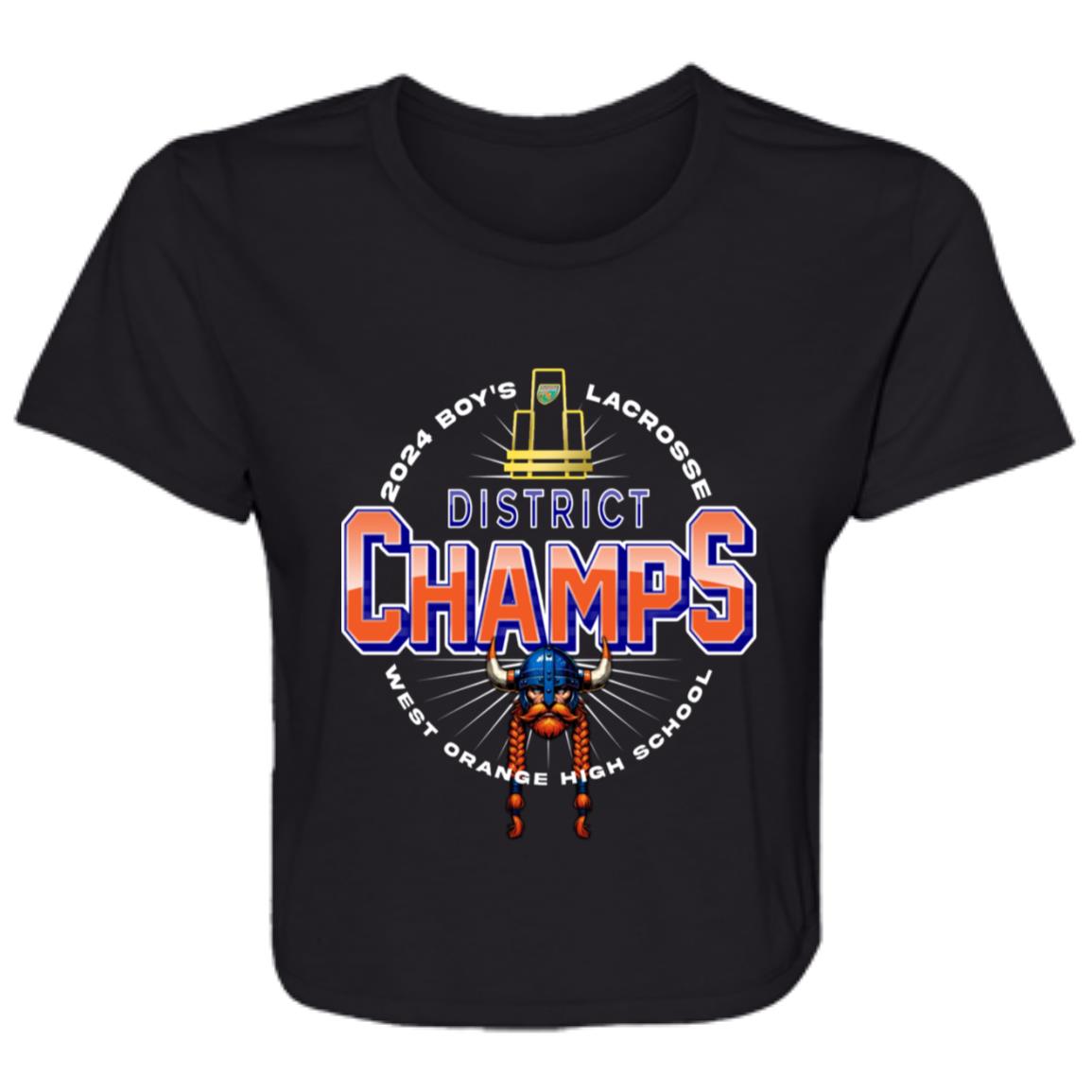 West Orange District Champions Ladies' Flowy Cropped Tee