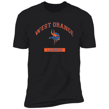 West Orange Lacrosse Custom cat Design 1 _AdultCrewneckFront-AdultBack-