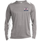 Outlaws Long Sleeve Heather Colorblock Performance Tee