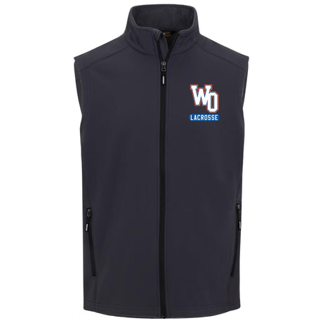 West orange Core 365 Mens Cruise Two-Layer Fleece Bonded Soft Shell Vest