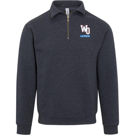 West orange Jerzees Mens Fleece Quarter Zip Pullover