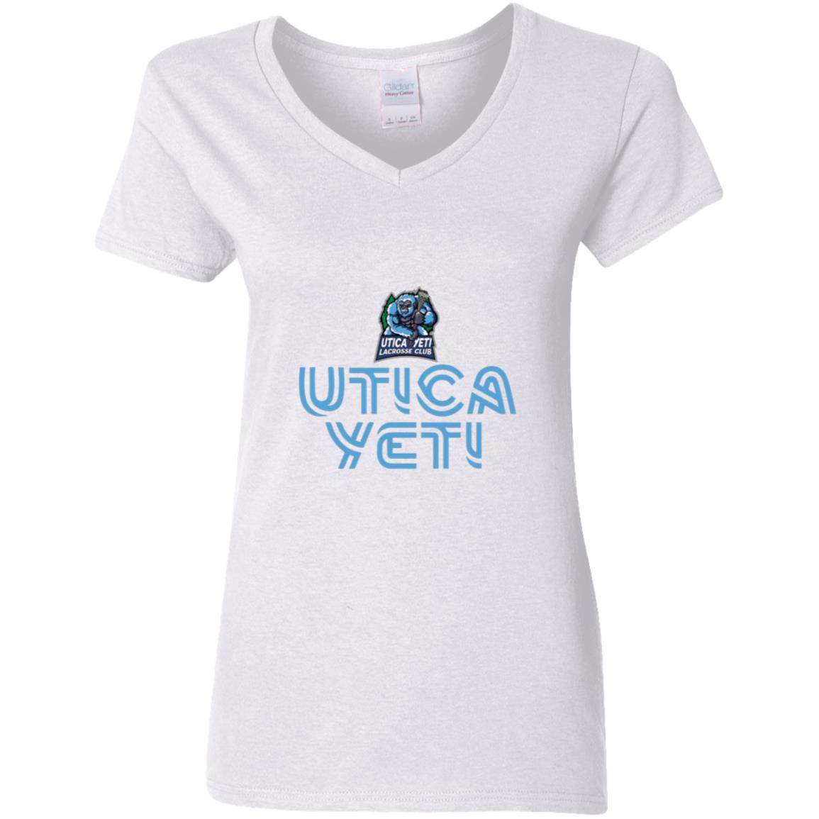 Utica Yeti Ladies' 5.3 oz. V-Neck T-Shirt