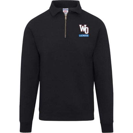 West orange Jerzees Mens Fleece Quarter Zip Pullover