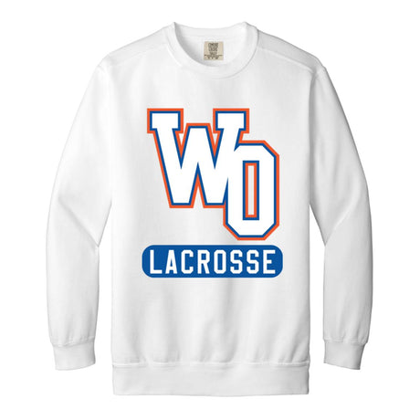 West orange Garment-Dyed Adult Crewneck Sweatshirt