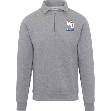 West orange Jerzees Mens Fleece Quarter Zip Pullover