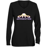 Apprentice Ladies' Moisture-Wicking Long Sleeve V-Neck Tee