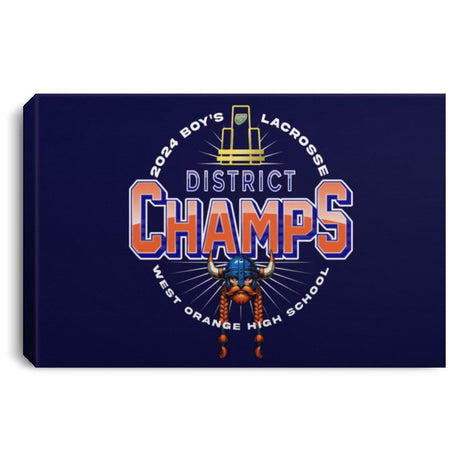 West Orange District Champions  Landscape Canvas .75in Frame