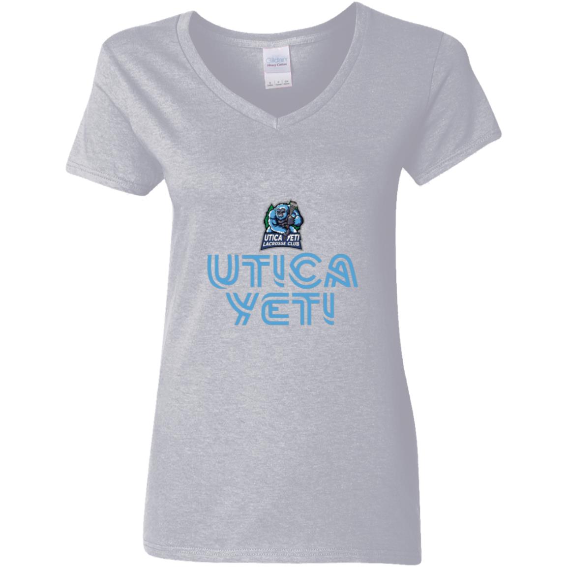 Utica Yeti Ladies' 5.3 oz. V-Neck T-Shirt