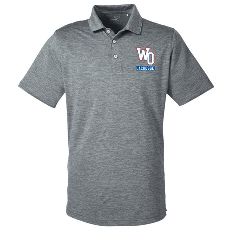 West orange Puma Mens Icon Heather Polo