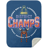 West Orange District Champions Premium Sherpa Blanket 30x40