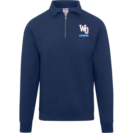 West orange Jerzees Mens Fleece Quarter Zip Pullover