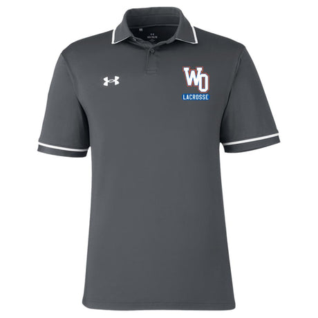 West orange Under Armour Mens Tipped Team Polo