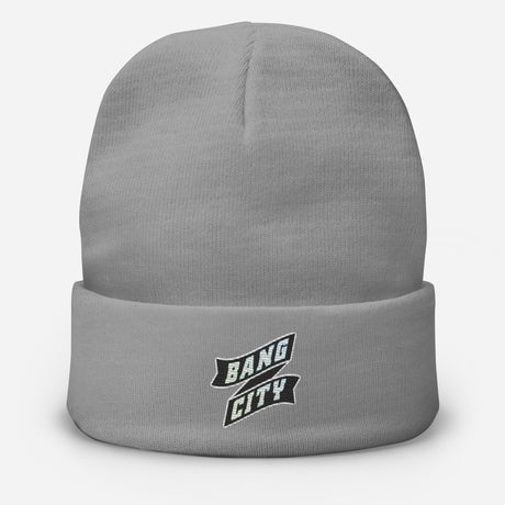 Bang City Embroidered Beanie